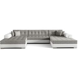 Canapea in forma de U Eltap Vento Berlin 01/Soft 17 (Gray/White)