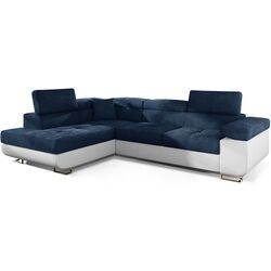 Canapea de colt Eltap Anton Kronos 09/Soft 17 Left (Blue/White)