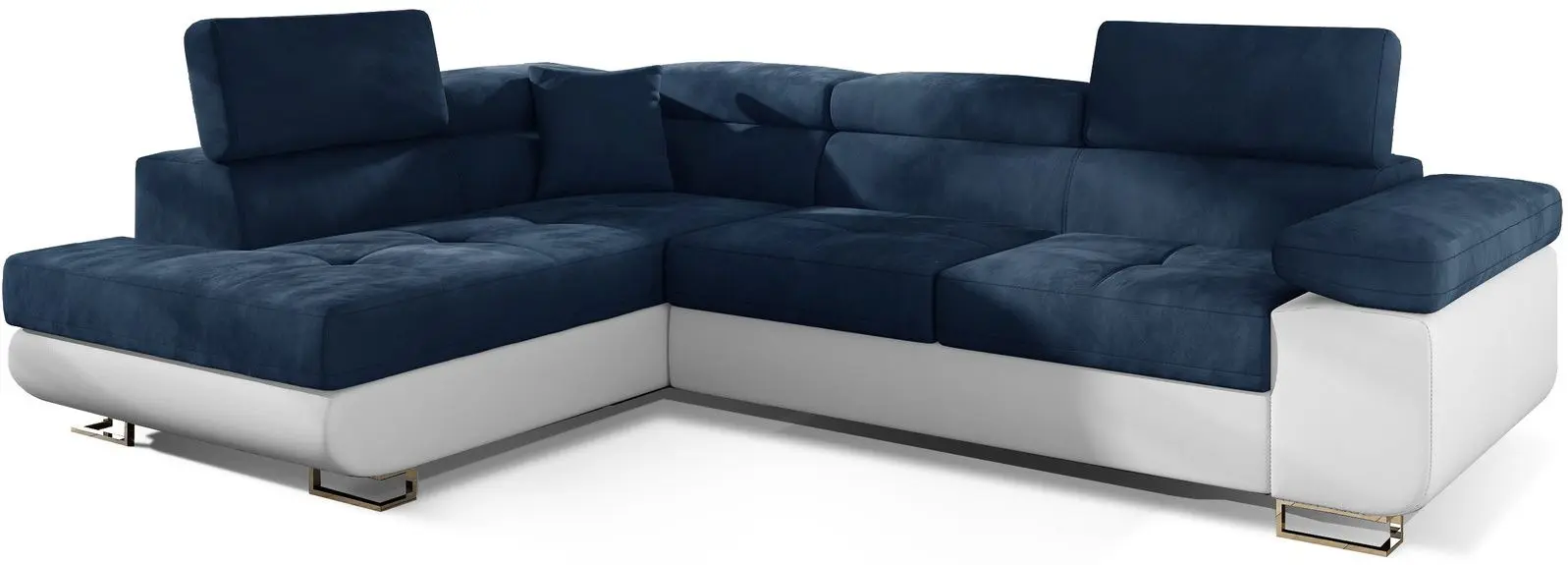 Canapea de colt Eltap Anton Kronos 09/Soft 17 Left (Blue/White)