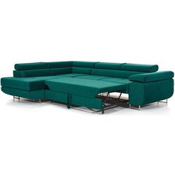 Canapea de colt Eltap Anton Kronos 19 Left (Green) Thumb