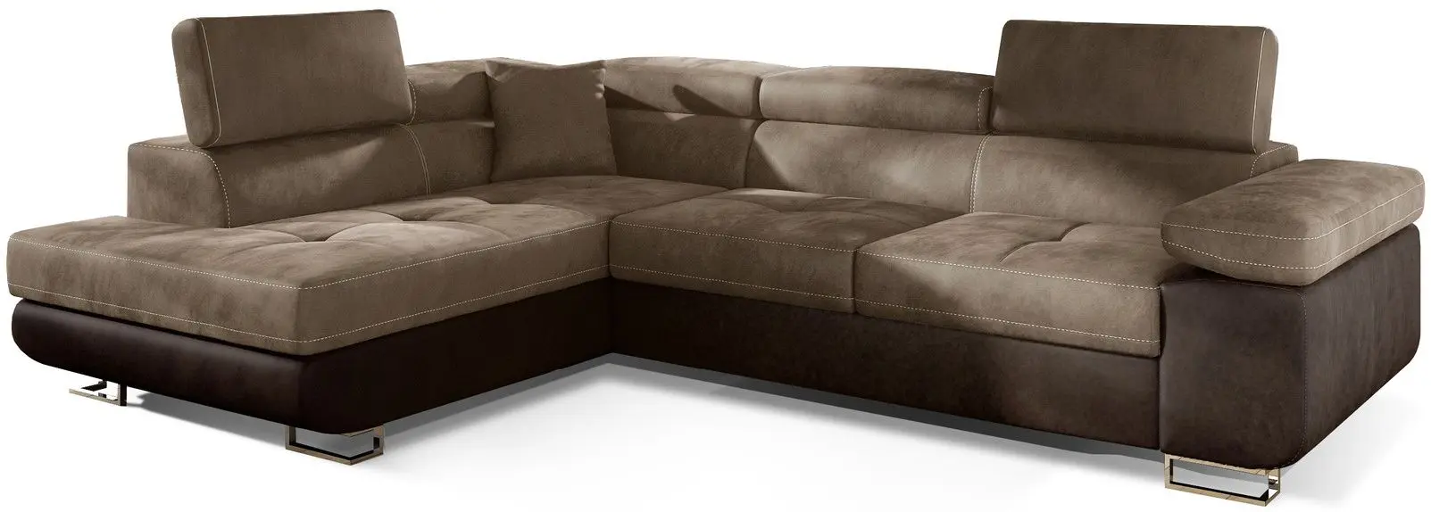 Canapea de colt Eltap Anton Monolith 09/Monolith 29 Left (Brown Light/Brown Dark)