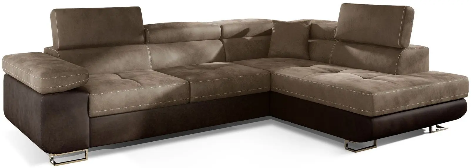 Canapea de colt Eltap Anton Monolith 09/Monolith 29 Right (Brown Light/Brown Dark)