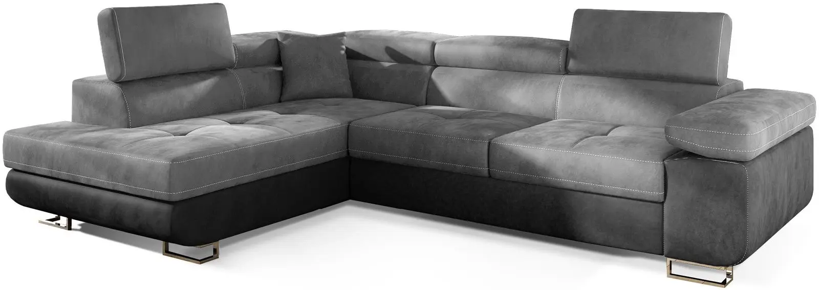 Canapea de colt Eltap Anton Monolith 84/Monolith 97 Left (Gray Light/Dark Graphite)