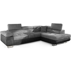 Canapea de colt Eltap Anton Monolith 84/Monolith 97 Right (Gray Light/Dark Graphite)