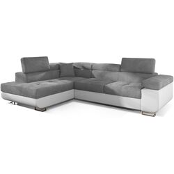 Диван угловой Eltap Anton Paros 05/Soft 17 Left (Gray Light/White)