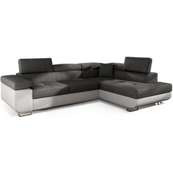 Canapea de colt Eltap Anton Paros 05/Soft 17 Right (Gray Dark/White)