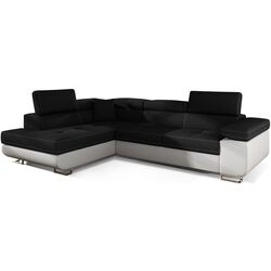 Canapea de colt Eltap Anton Sawana 14/Soft 17 Left (Black/White)