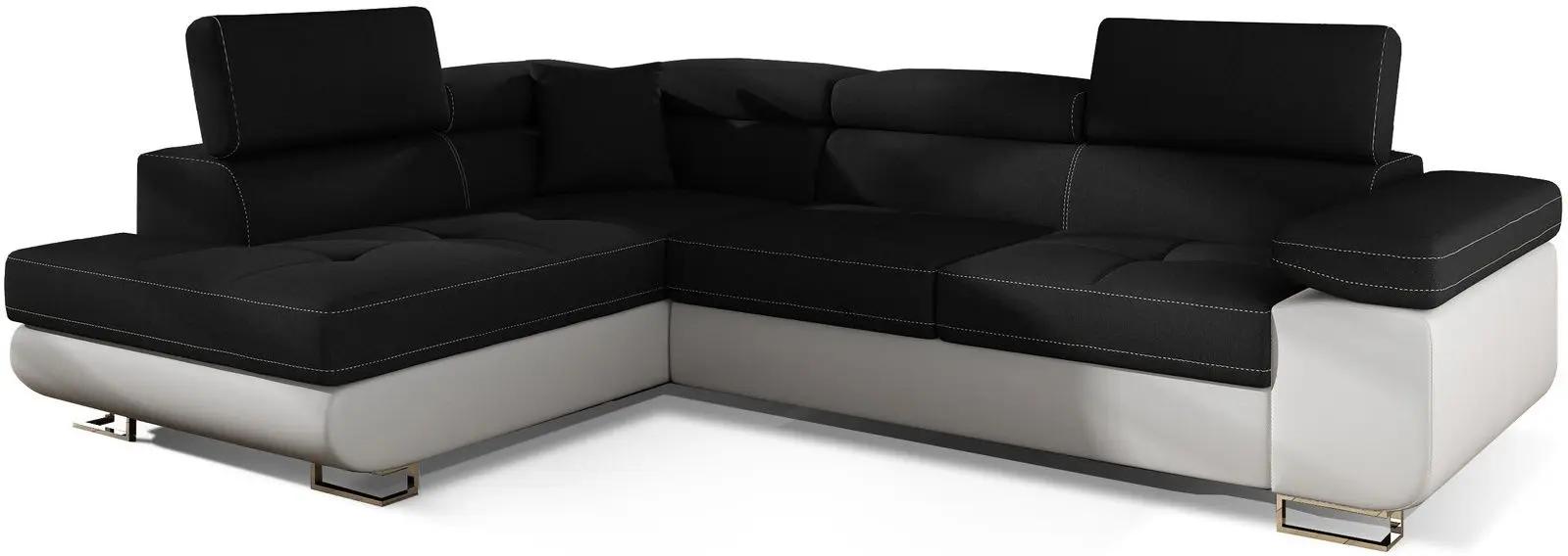 Canapea de colt Eltap Anton Sawana 14/Soft 17 Left (Black/White)