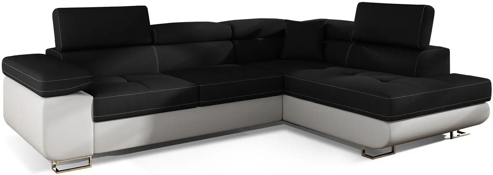 Диван угловой Eltap Anton Sawana 14/Soft 17 Right (Black/White)