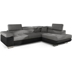 Canapea de colt Eltap Anton Sawana 21/Soft 11 Right (Gray/Black)