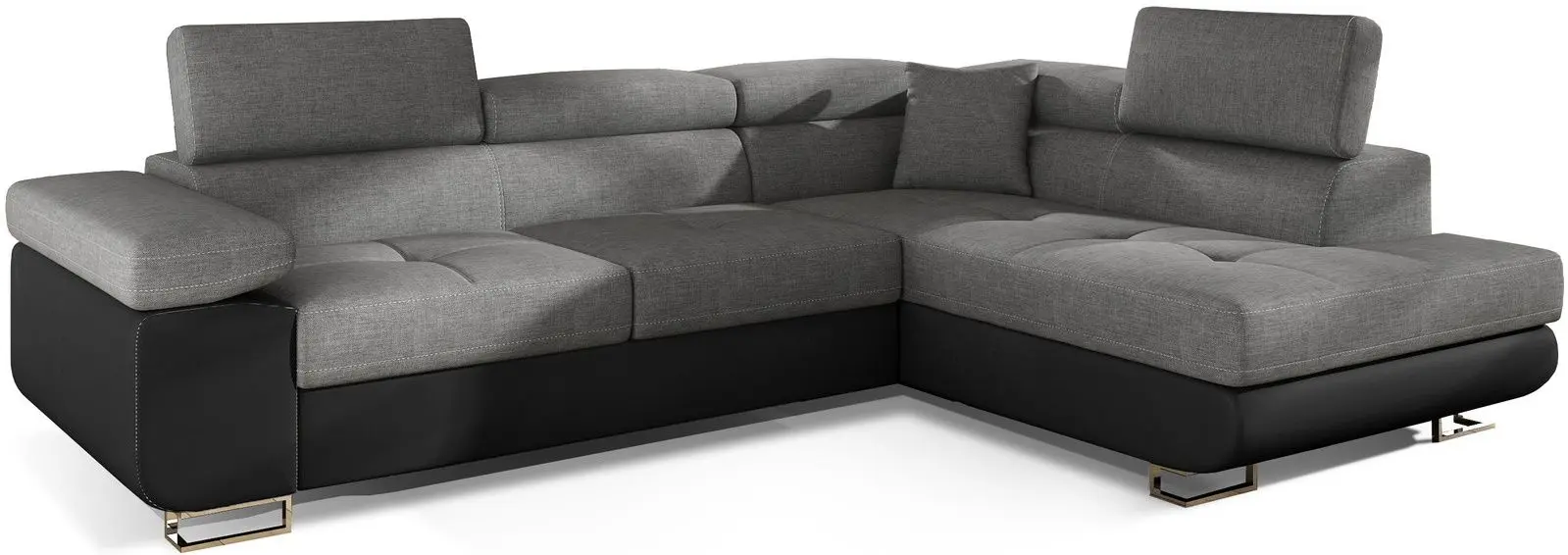 Canapea de colt Eltap Anton Sawana 21/Soft 11 Right (Gray/Black)