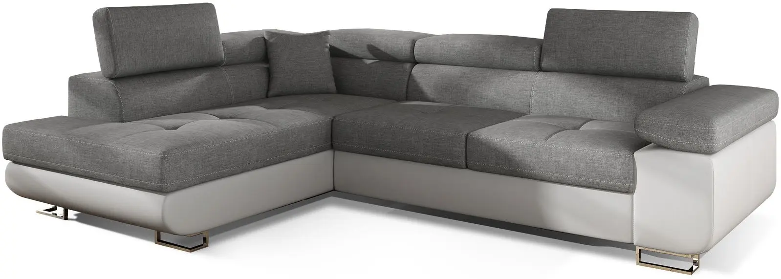 Canapea de colt Eltap Anton Sawana 21/Soft 17 Left (Gray/White)