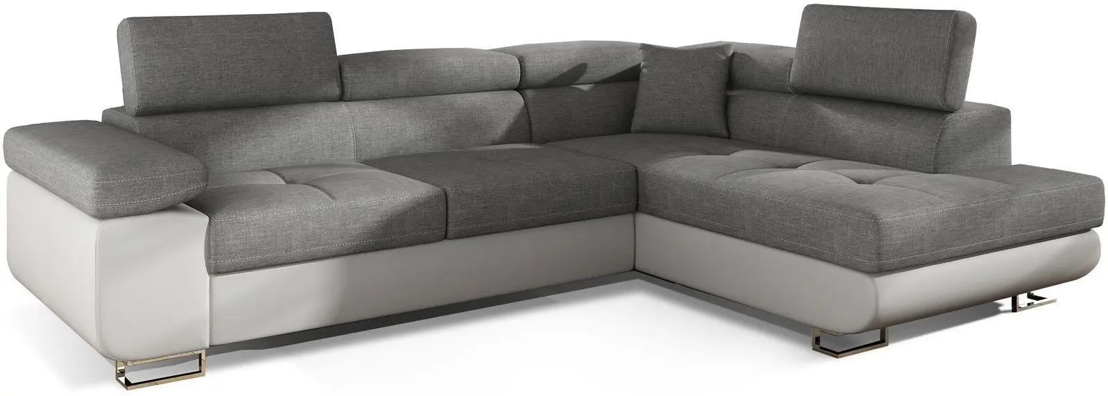 Диван угловой Eltap Anton Sawana 21/Soft 17 Right (Gray/White)