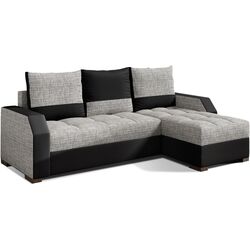 Canapea de colt Eltap Aris Berlin 01/Soft 11 (Gray/Black)