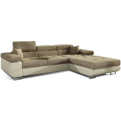 Canapea de colt Eltap Armando Berlin 03/Soft 33 Right (Beige/Cream)