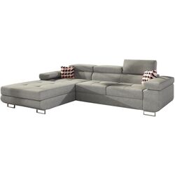 Canapea de colt Eltap Armando Gusto 88/Zigzag 60 Left (Gray Light)