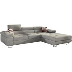 Canapea de colt Eltap Armando Gusto 88/Zigzag 60 Right (Gray Light)