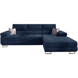 Canapea de colt Eltap Armando Kronos 09/Botanical 80 Right (Blue)