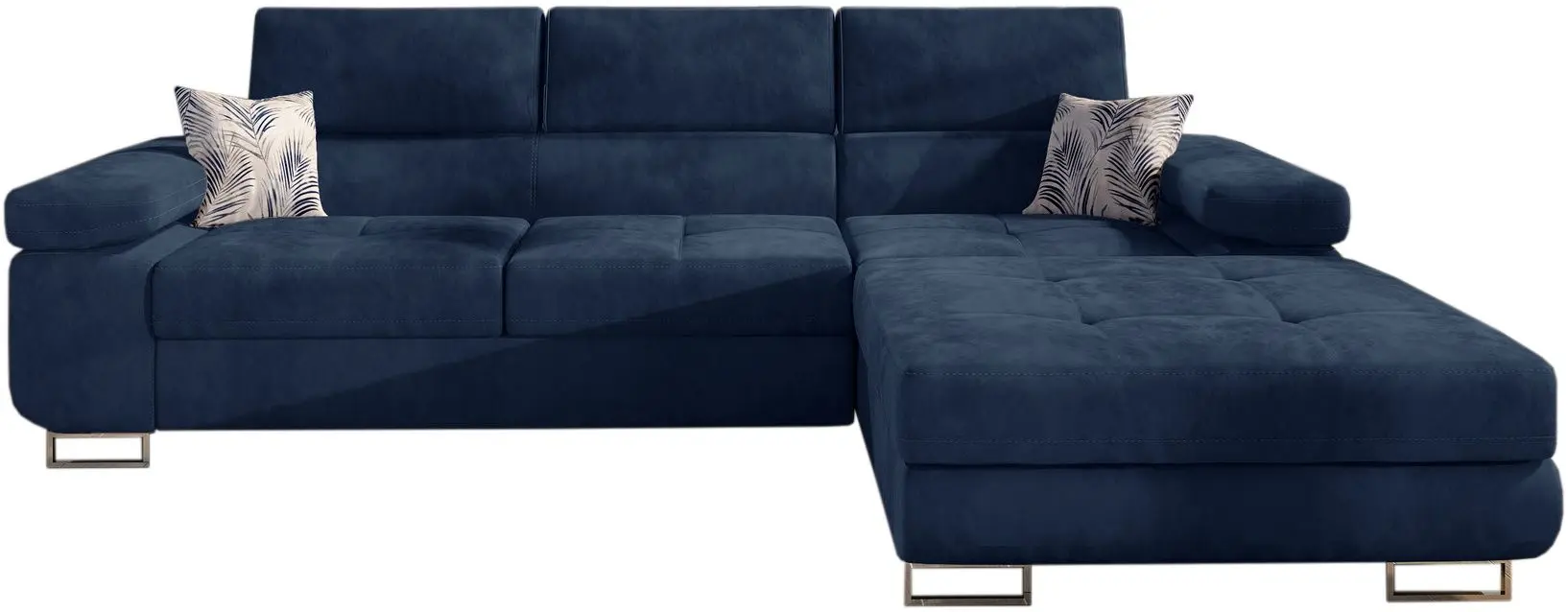 Canapea de colt Eltap Armando Kronos 09/Botanical 80 Right (Blue)