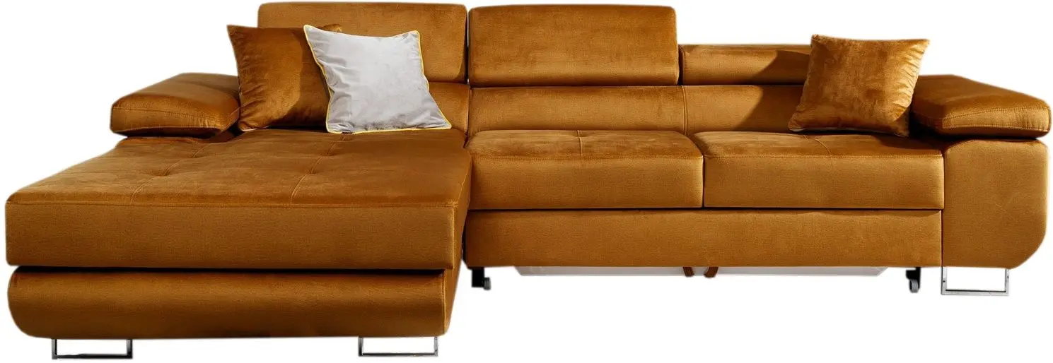 Canapea de colt Eltap Armando Monolith 48 Left (Mustard)