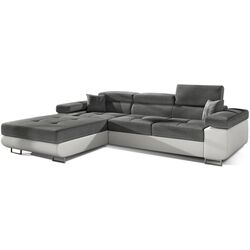 Диван угловой Eltap Armando Sawana 05/Soft 17 Left (Gray Dark/White)