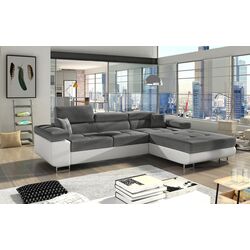 Диван угловой Eltap Armando Sawana 05/Soft 17 Right (Gray Dark/White) Thumb