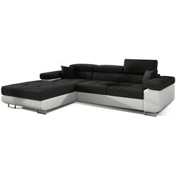 Диван угловой Eltap Armando Sawana 14/Soft 17 Left (Black/White)