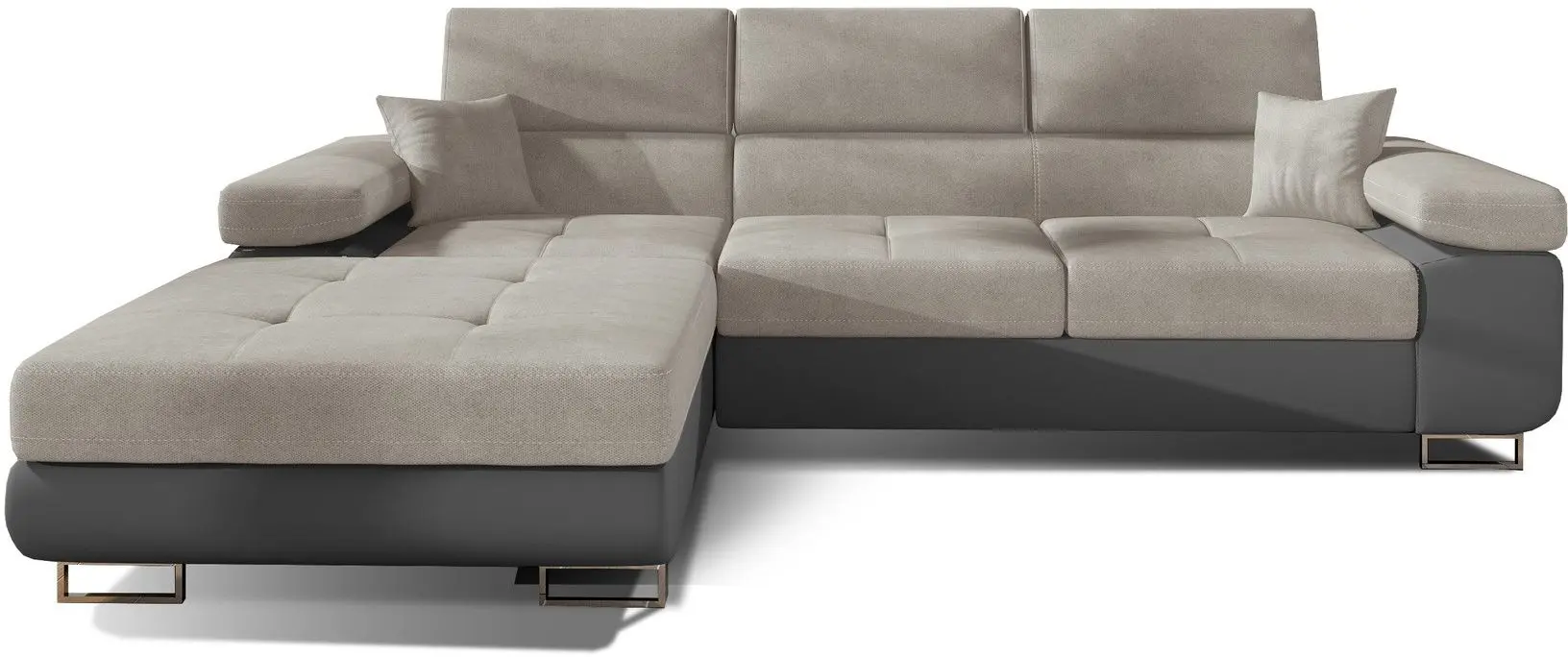 Canapea de colt Eltap Armando Soro 83/Soft 29 Left (Gray Light/Gray Dark)