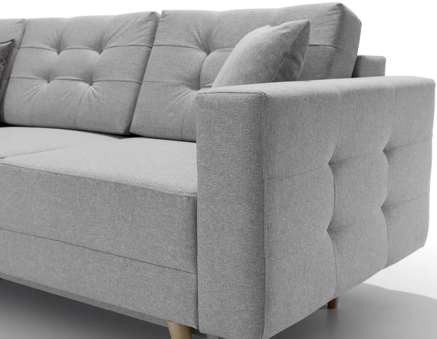 Canapea de colt Eltap Asgard L Soro 83/Jungle 32 (Light Gray/Green)