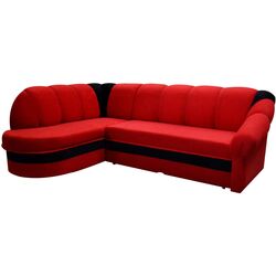 Canapea de colt Eltap Benano Alova 46/Alova 04 Left (Red/Black)