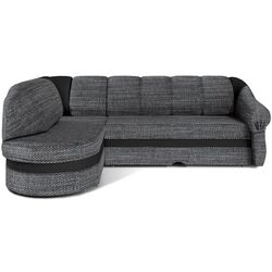 Canapea de colt Eltap Benano Berlin 01/Soft 11 Left (Gray/Black)