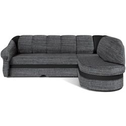 Canapea de colt Eltap Benano Berlin 01/Soft 11 Right (Gray/Black)