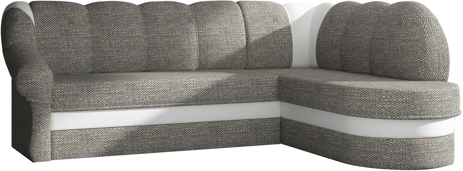 Диван угловой Eltap Benano Berlin 01/Soft 17 Right (Gray/White)