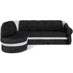 Canapea de colt Eltap Benano Berlin 02/Berlin 10 Left (Black/Gray Light)