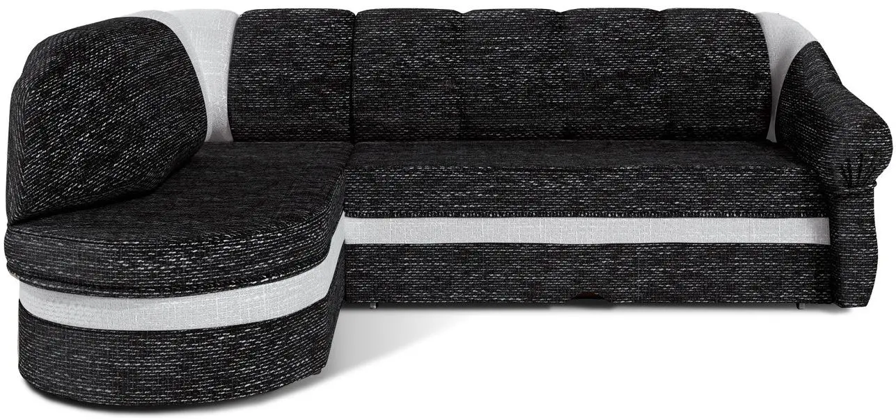 Canapea de colt Eltap Benano Berlin 02/Berlin 10 Left (Black/Gray Light)