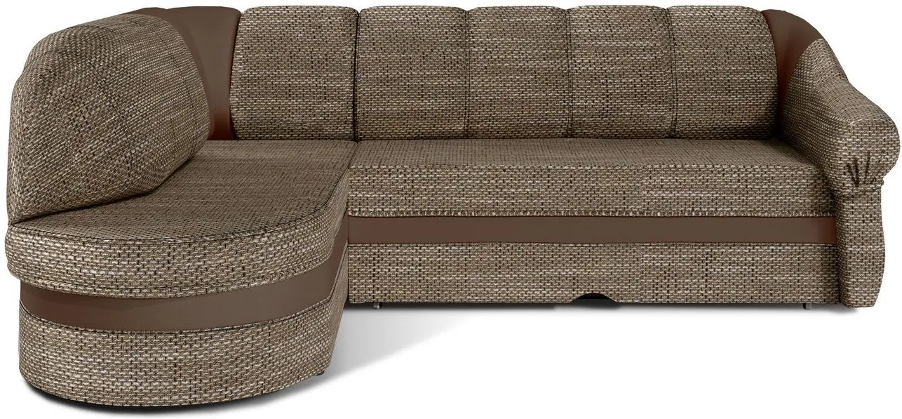 Диван угловой Eltap Benano Berlin 03/Soft 15 Left (Beige/Brown Light)