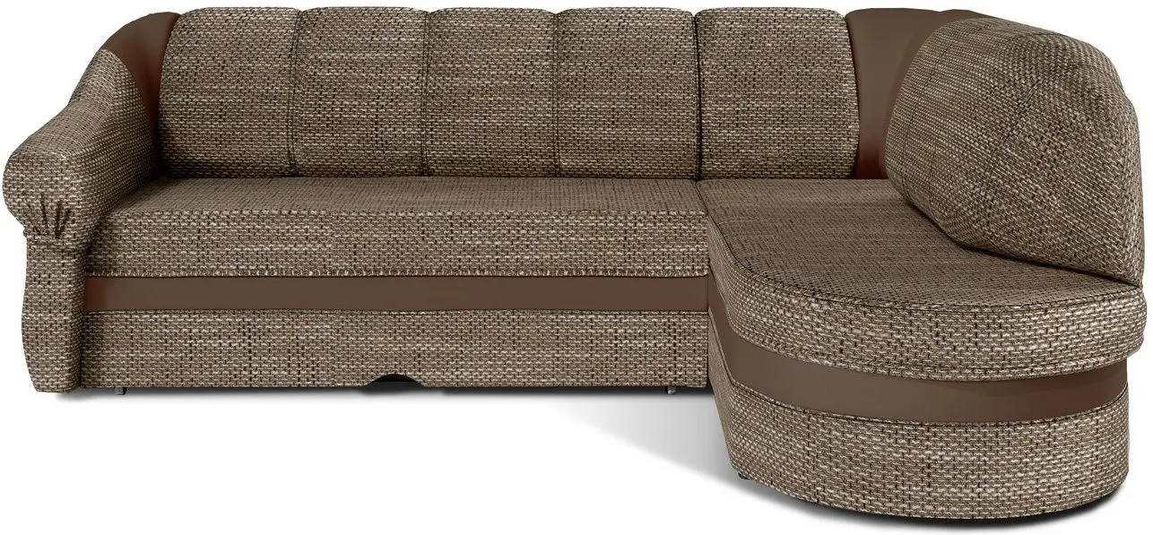 Диван угловой Eltap Benano Berlin 03/Soft 15 Right (Beige/Brown Light)