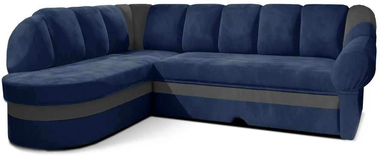 Canapea de colt Eltap Benano Kronos 09/Paros 06 Left (Blue/Graphite)