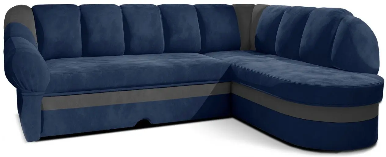 Canapea de colt Eltap Benano Kronos 09/Paros 06 Right (Blue/Graphite)