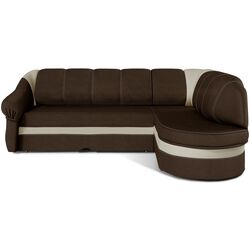 Canapea de colt Eltap Benano Sawana 16/Soft 33 Right (Brown/Cream)