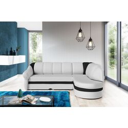 Диван угловой Eltap Benano Soft 17/Soft 11 Left (White/Black) Thumb