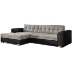 Canapea de colt Eltap Conforti Berlin 01/Soft 11 Left (Gray/Black)