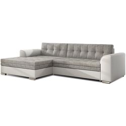 Canapea de colt Eltap Conforti Berlin 01/Soft 17 Left (Gray/White)