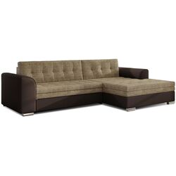 Canapea de colt Eltap Conforti Berlin 03/Soft 66 Right (Beige/Brown Dark)