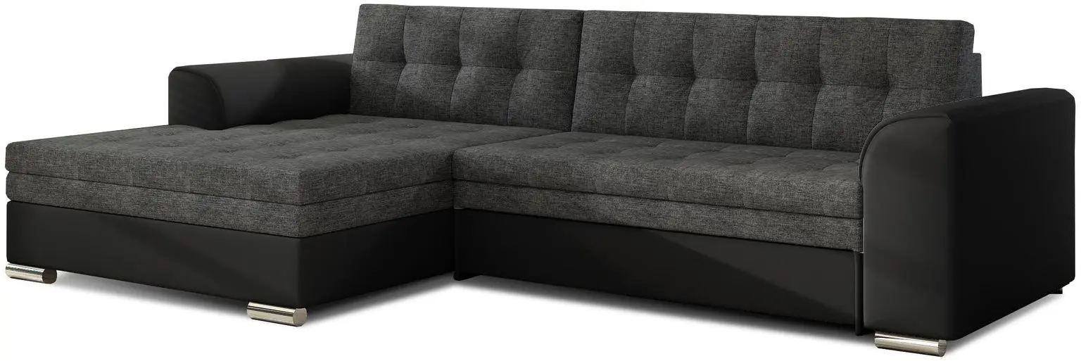 Canapea de colt Eltap Conforti Sawana 05/Soft 11 Left (Gray Dark/Black)