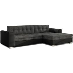 Canapea de colt Eltap Conforti Sawana 05/Soft 11 Right (Gray Dark/Black)