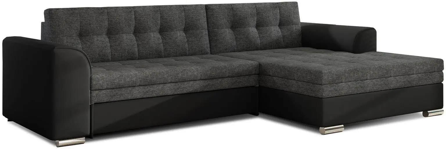 Canapea de colt Eltap Conforti Sawana 05/Soft 11 Right (Gray Dark/Black)