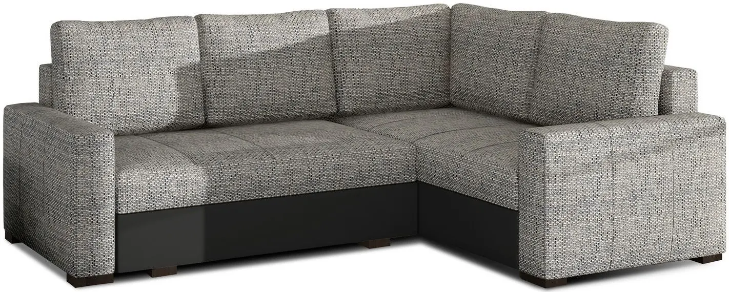 Canapea de colt Eltap Corona Berlin 01/Soft 11 Right (Gray/Black)