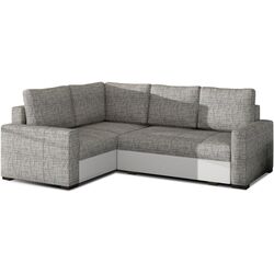 Canapea de colt Eltap Corona Berlin 01/Soft 17 Left (Gray/White)