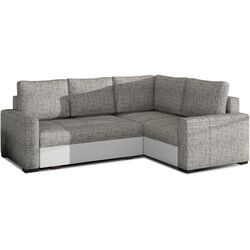 Canapea de colt Eltap Corona Berlin 01/Soft 17 Right (Gray/White)